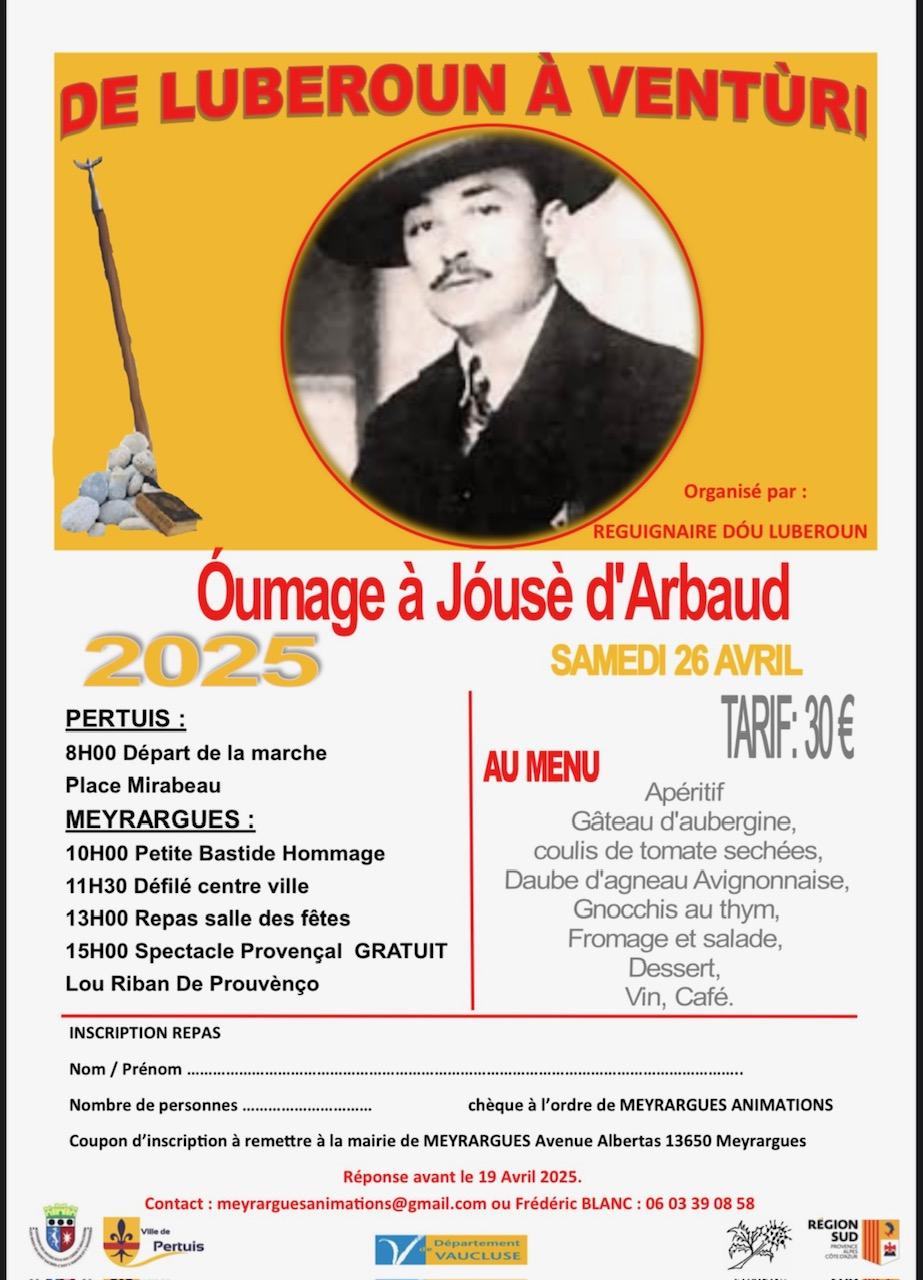 Affiche journee d arbaud